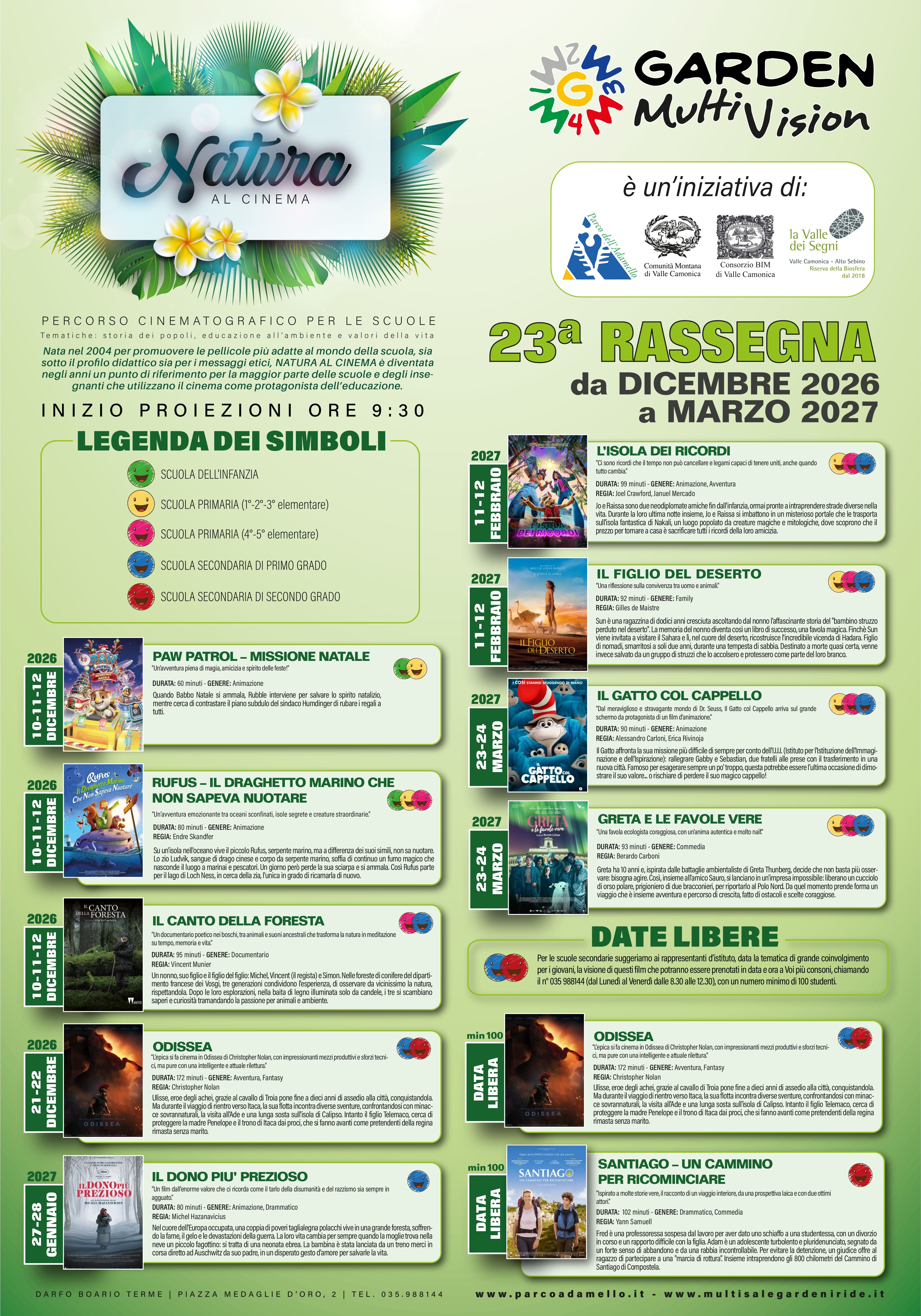 NATURA AL CINEMA 2026/2027 - Film per le SCUOLE