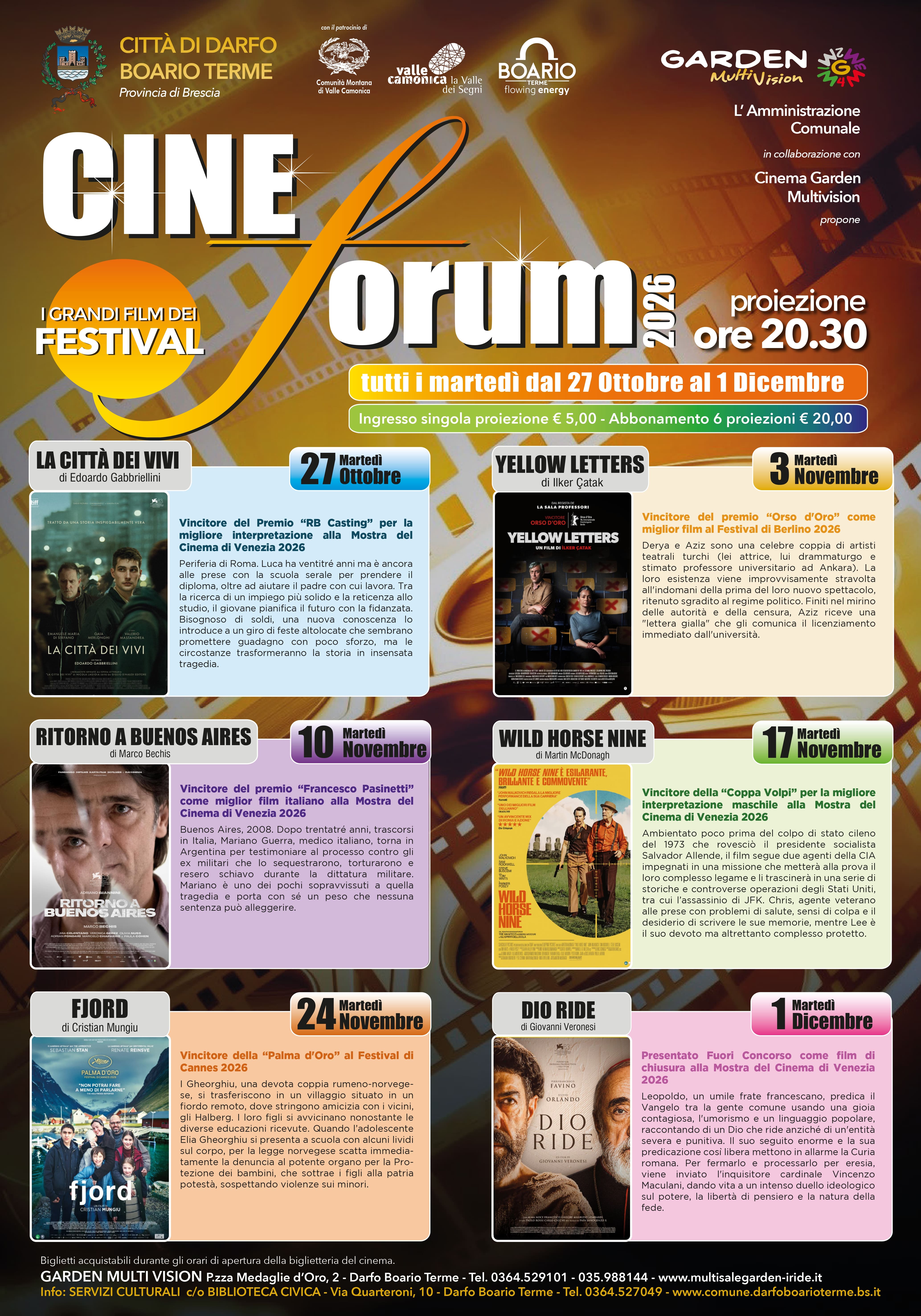 I GRANDI FILM DEI FESTIVAL